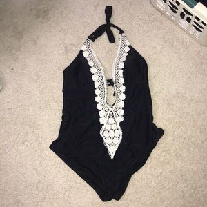 Black One Piece Bathing Suit